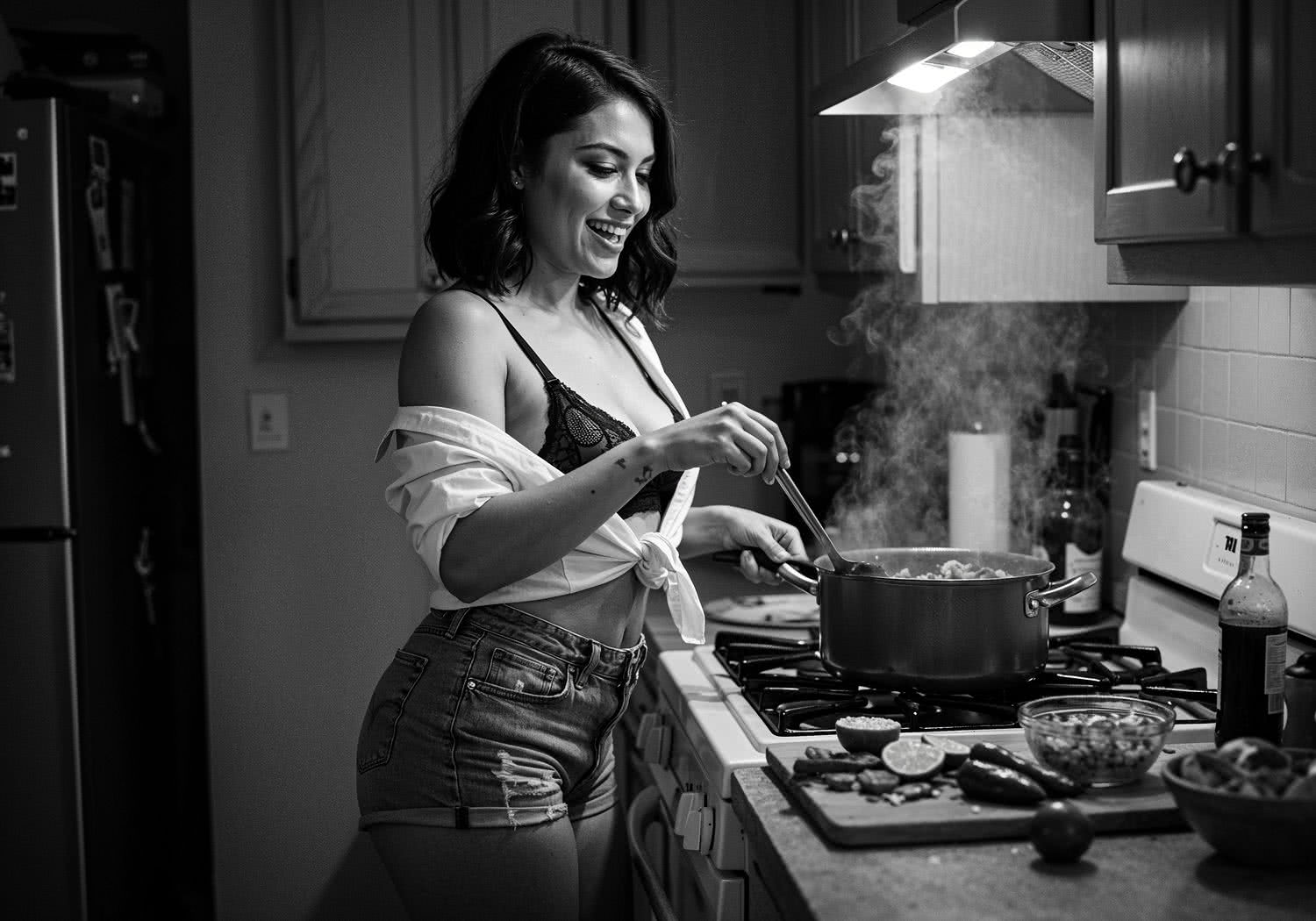 Chicas cocinando cosas divertidas – erotyczny taniec w kuchni
