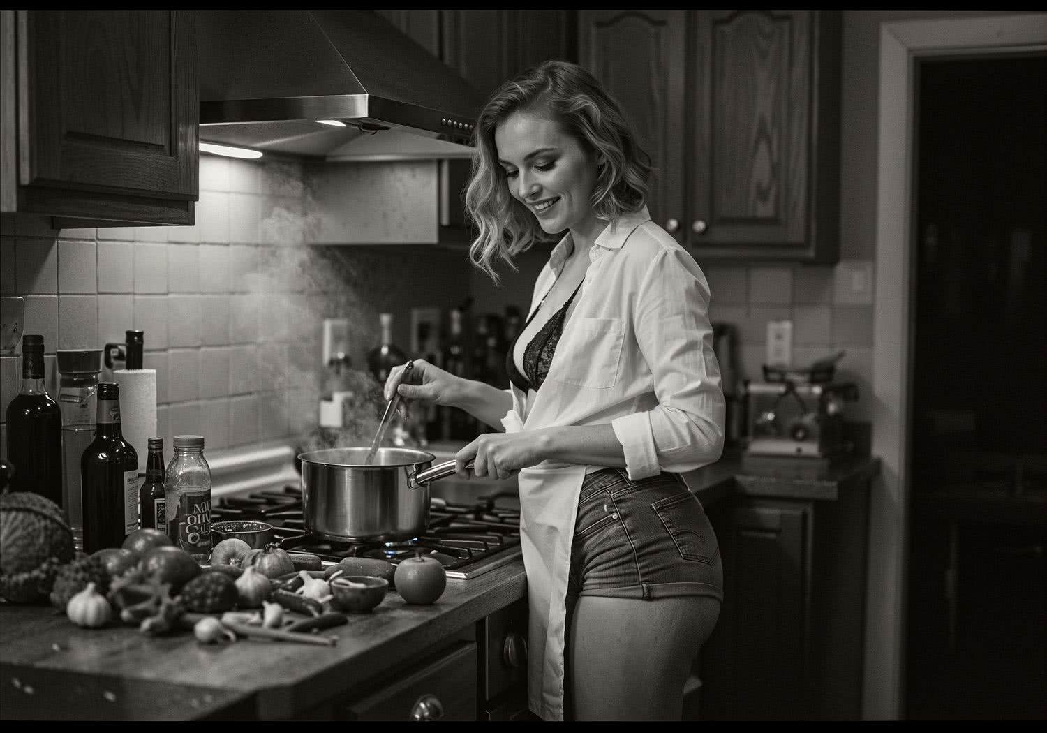 Chicas cocinando cosas divertidas – Erotyczny urok seksownych kucharzy w domowej kuchni