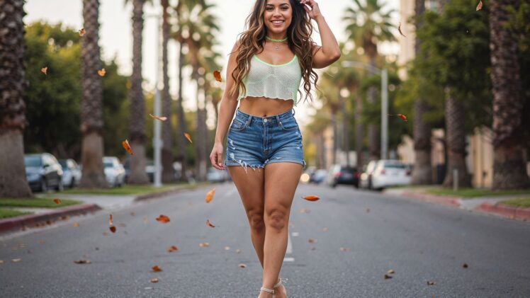 Chicas con crop top diminuto – Ultra-seksowne stylizacje z maleńkimi crop topami na lato i jesienią