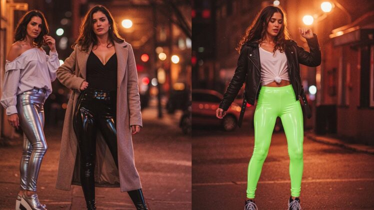 Chicas con leggins brillantes – odkryj najseksowniejsze stylizacje z błyszczącymi legginsami