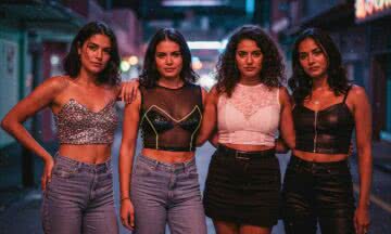 Chicas con crop top diminuto – Najmodniejsze mikro-cropy na 2026 rok