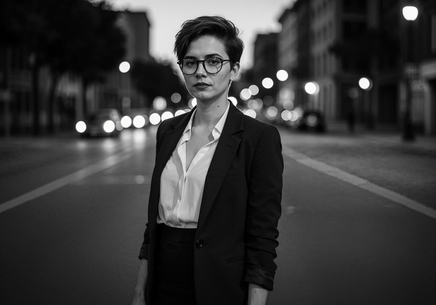 Chicas con lentes y cabello corto – najgorętsze stylizacje z okularami i krótkimi włosami