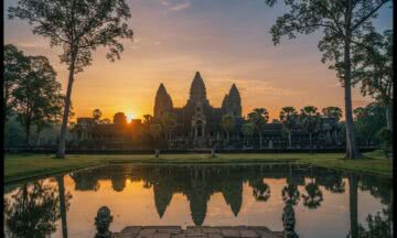 Angkor Wat skąpany w porannym słońcu – jak zaplanować wizytę w sercu kambodżańskiej dżungli