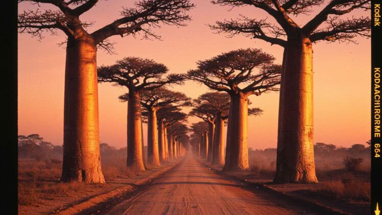 Avenue of the Baobabs na Madagaskarze – spacer pośród gigantów w blasku zachodzącego letniego słońca