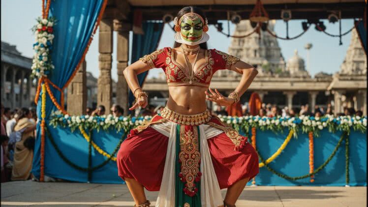 Kathakali w solowym wykonaniu – jak młoda tancerka fascynuje i przeraża publiczność festiwalu