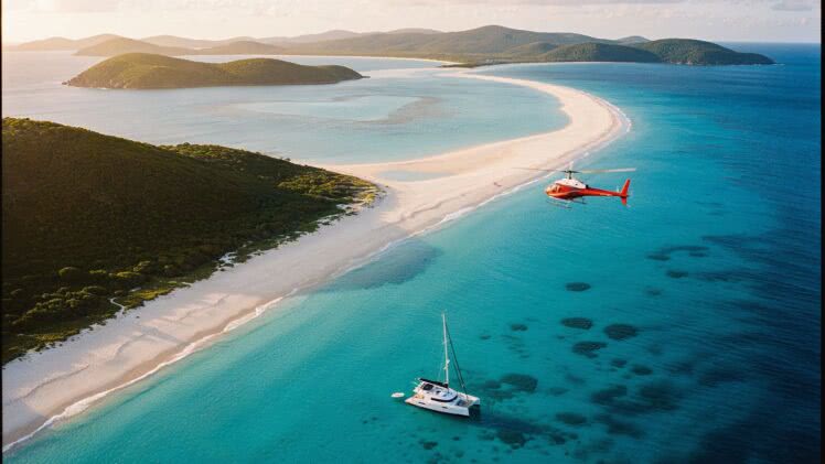Wyspa Whitsunday w Australii – jak przeżyć upalne lato na najbielszym piasku świata na plaży Whitehaven