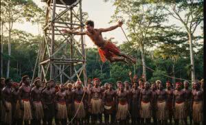 Skoki na lianie z wyspy Pentecost w Vanuatu – korzenie bungee w pradawnym rytuale naghol