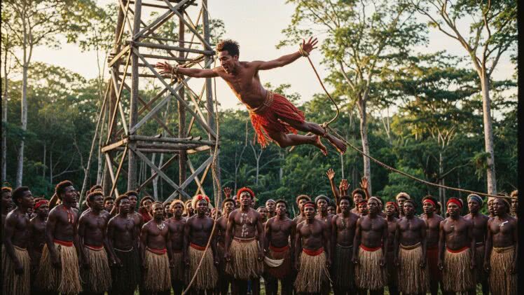 Skoki na lianie z wyspy Pentecost w Vanuatu – korzenie bungee w pradawnym rytuale naghol