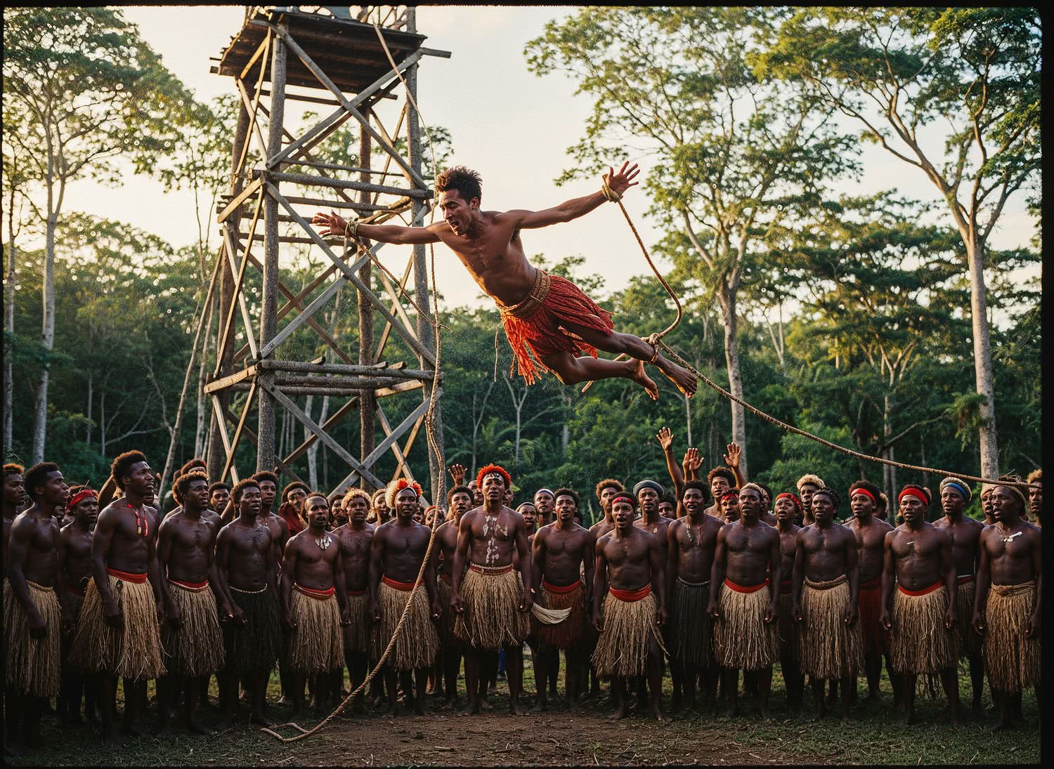 Skoki na lianie z wyspy Pentecost w Vanuatu – korzenie bungee w pradawnym rytuale naghol
