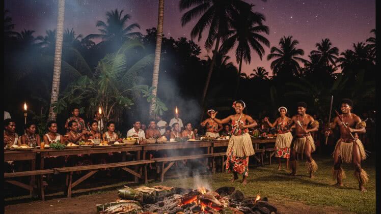 Kulturowy zgiełk i spektakularne pokazy na wyspach Tonga – niezapomniane noce kulturowe w wioskach narodowych