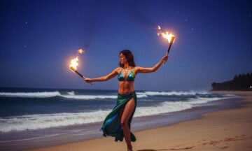 Taniec z ogniem na dzikich plażach Goa – odkryj swoją dziką energię