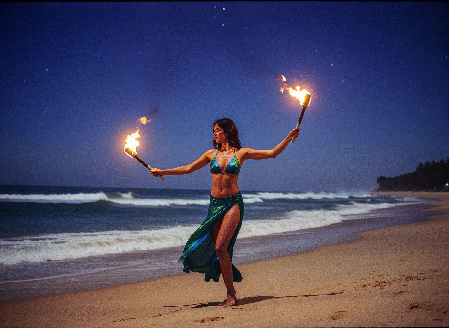 Taniec z ogniem na dzikich plażach Goa – odkryj swoją dziką energię