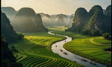 Ninh Binh – wietnamska prowincja oferująca widoki jak w zatoce Ha Long