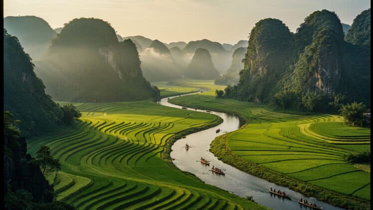 Ninh Binh – wietnamska prowincja oferująca widoki jak w zatoce Ha Long