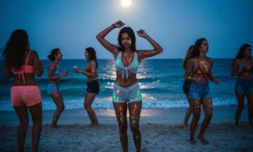 Dzikie nocne beach party na Ko Pha-ngan – miejsce gdzie natura i rytm przejmują kontrolę