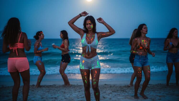 Dzikie nocne beach party na Ko Pha-ngan – miejsce gdzie natura i rytm przejmują kontrolę