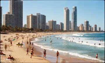 Surfers Paradise na Złotym Wybrzeżu – tętniące życiem centrum australijskiej zabawy i surfingu