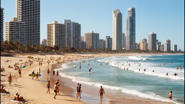 Surfers Paradise na Złotym Wybrzeżu – tętniące życiem centrum australijskiej zabawy i surfingu