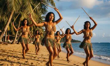 Taniec na plaży Vanuatu w 1950 roku – tradycja ruchów kształtująca kobiecą sylwetkę